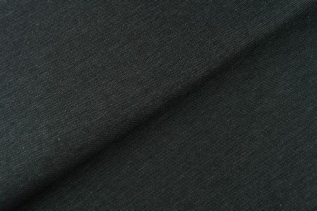 0,35m - Jeansjersey - Schwarz